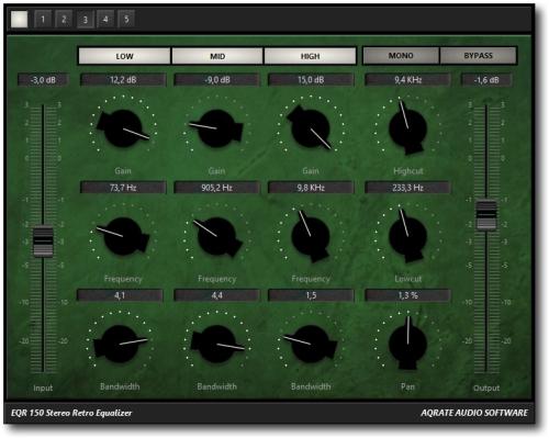 EQR-150 Stereo Retro Equalizer