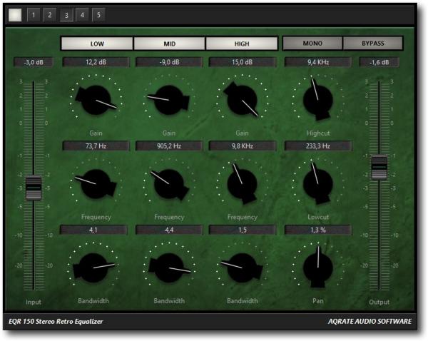 EQR-150 Stereo Retro Equalizer